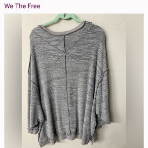 We the Free Free People Waffle Oversized Tunic Thermal Medium